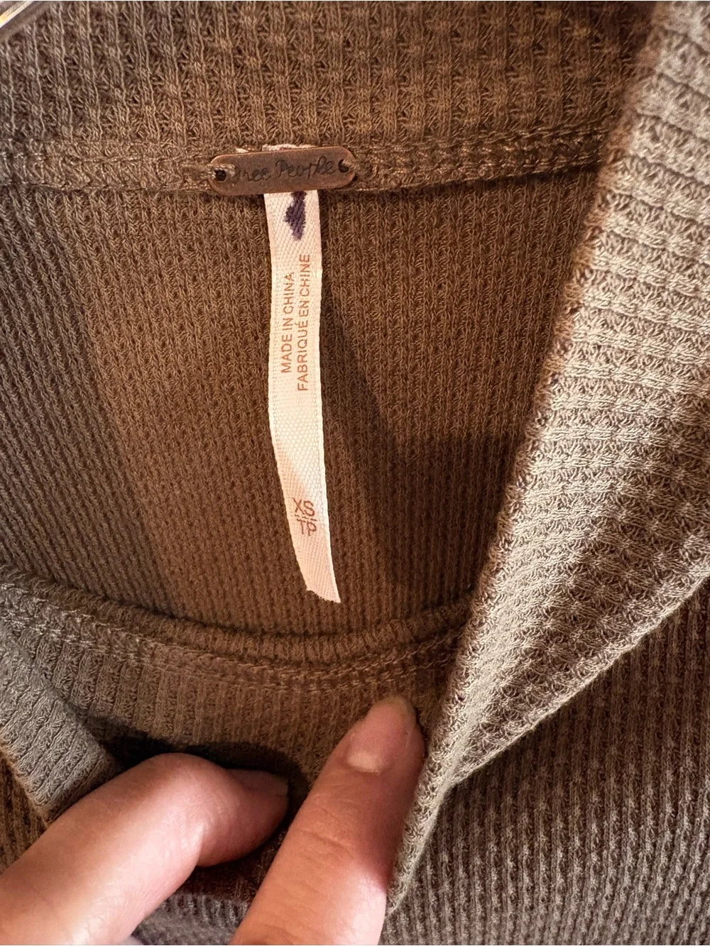 Free People Switch it up cuffed thermal EUC